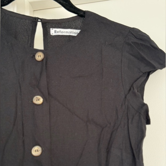 Women’s Reformation Black Maxi Button Up Dress - Picture 5 of 12